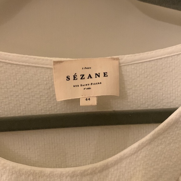 Sezane Jerry Blouse - white - Picture 4 of 10